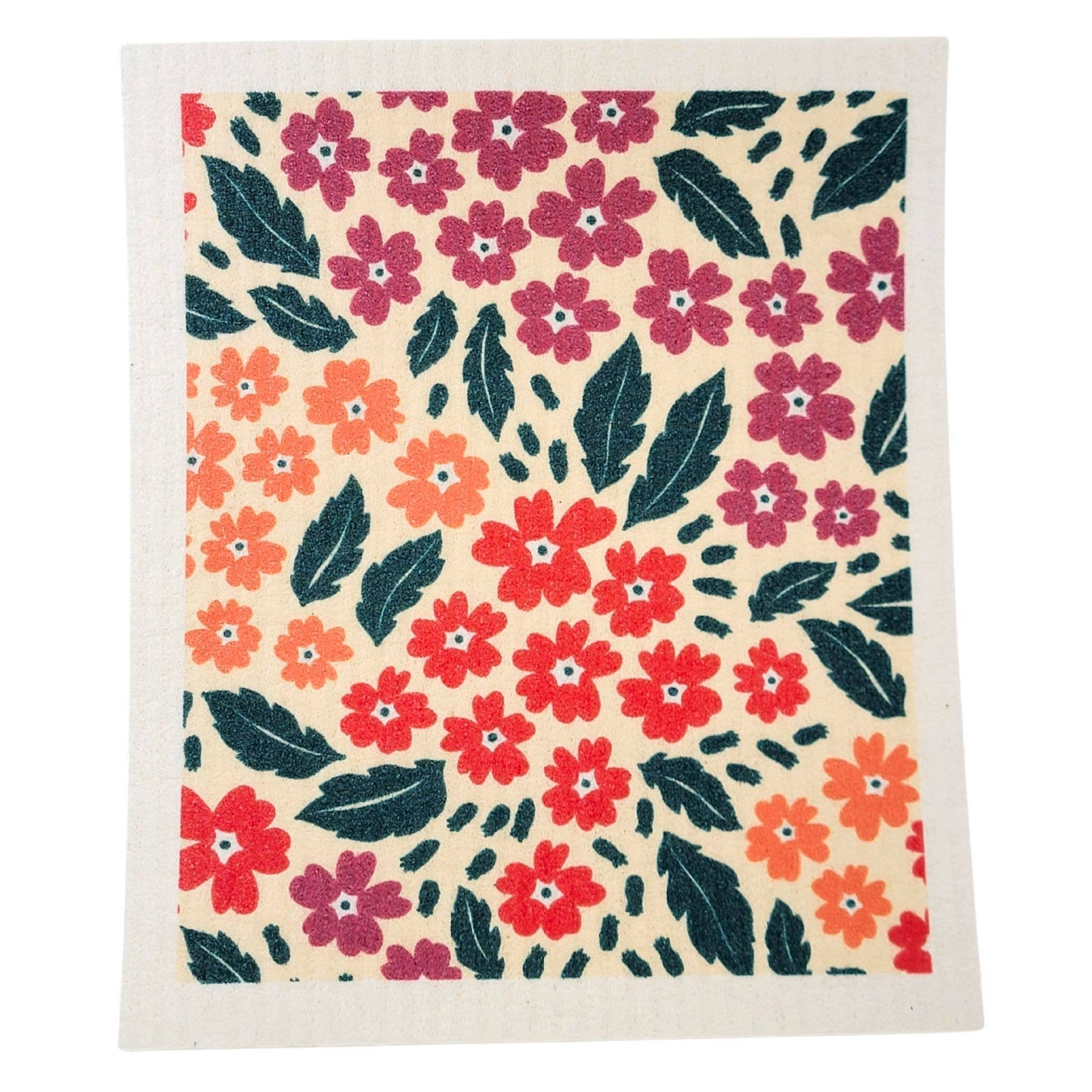 Flower Patterned Swedish Dishcloths