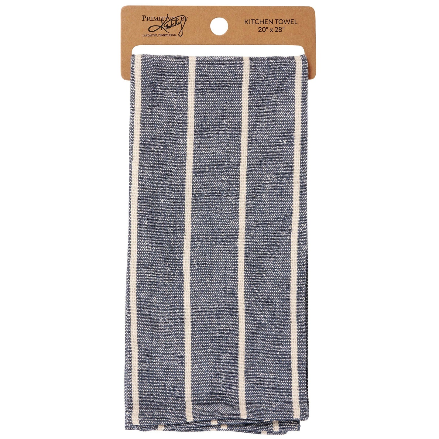 Blue Cream Stripe Kitchen Towel