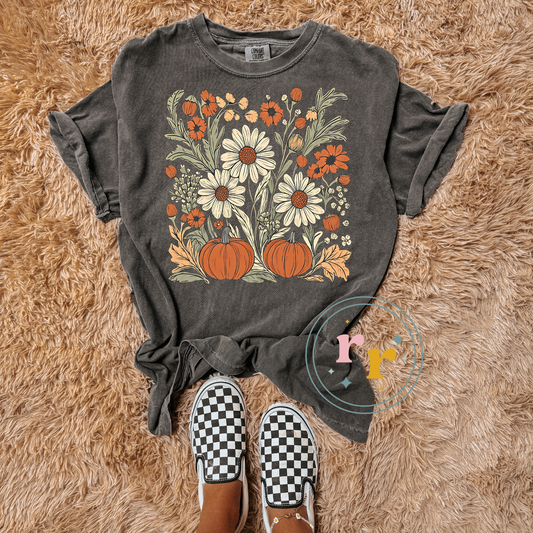 Sunflower Pumpkins Graphic T-shirt
