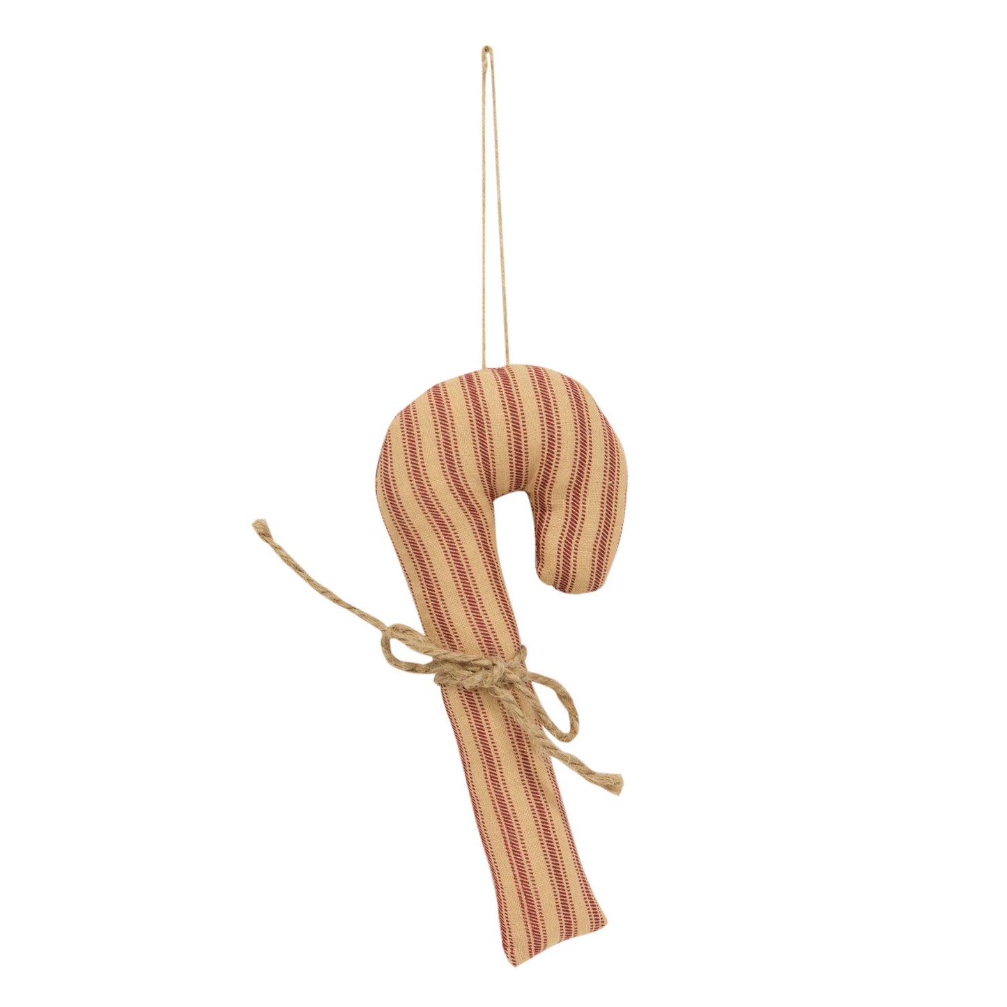 Christmas Stripe Fabric Candy Cane Ornament
