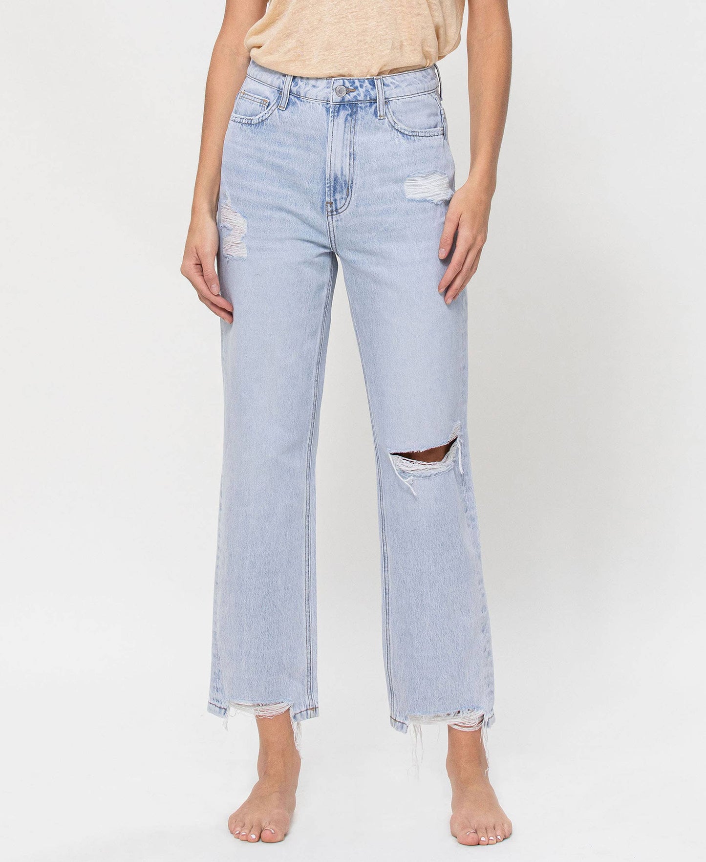 HIGH RISE VINTAGE CROP BOYFRIEND JEANS