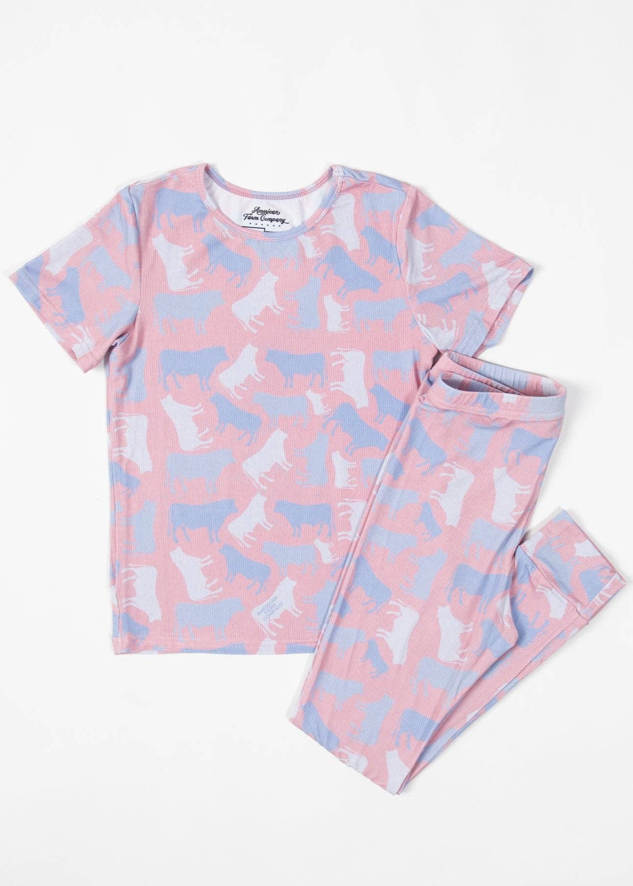 Rosy Cow Camo™ Toddler/Youth Bamboo Pajama Set